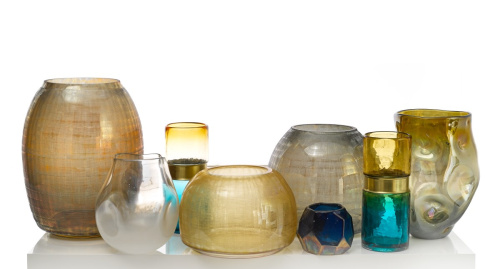 Ваза Collision Amber L фото 2