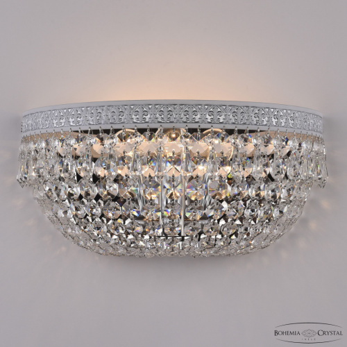Бра с хрустальными подвесками AL19011B/35FL WMN Bohemia Ivele Crystal (Богемия Ивеле Кристалл)