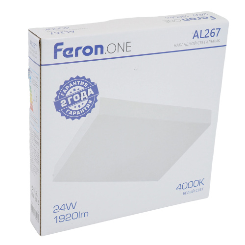 Светодиодный светильник Feron AL267 накладной 24W 4000K белый фото 12