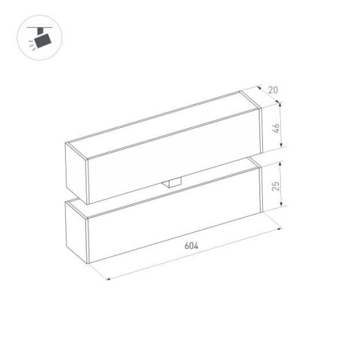 Светильник Arlight MAG-FLAT-FOLD-25-S600-18W Warm3000 (BK, 100 deg, 24V) 034238 фото 2