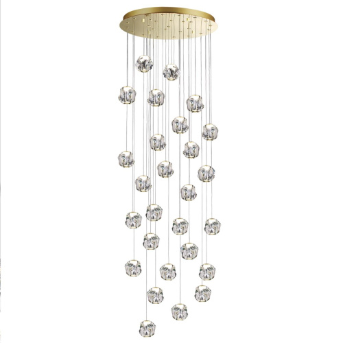 5085/120L L-VISION ODL25 563 золото/прозрачный/металл/акрил Люстра каскадная LED 120W 4000K 5500Лм JEMSTONE фото 3