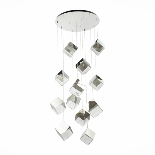 SL1182.103.12 Светильник подвесной ST-Luce Хром/Прозрачный, Хром G9 12*5W RIELLO фото 3 SL1182.103.12 Светильник подвесной ST-Luce Хром/Прозрачный, Хром G9 12*5W RIELLO фото 3