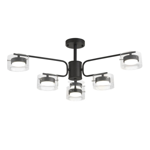 8349/6C COMFI LN26 232 черный/прозрачный, металл/стекло Светильник потолочный LED GX53 6*7W 220V NATALINA фото 4 8349/6C COMFI LN26 232 черный/прозрачный, металл/стекло Светильник потолочный LED GX53 6*7W 220V NATALINA фото 4