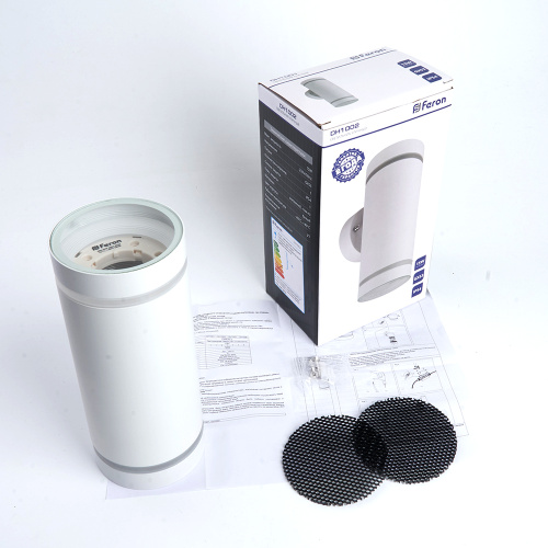 Светильник садово-парковый Feron DH1002, на стену вверх/вниз, 230V, белый фото 2