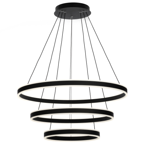 Citilux Дуэт CL719681 LED Люстра подвесная с пультом Чёрная фото 5 Citilux Дуэт CL719681 LED Люстра подвесная с пультом Чёрная фото 5