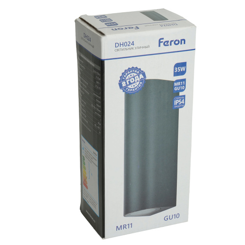 Светильник садово-парковый Feron DH024, на стену, 2*GU10 MR11 230V, серый фото 12