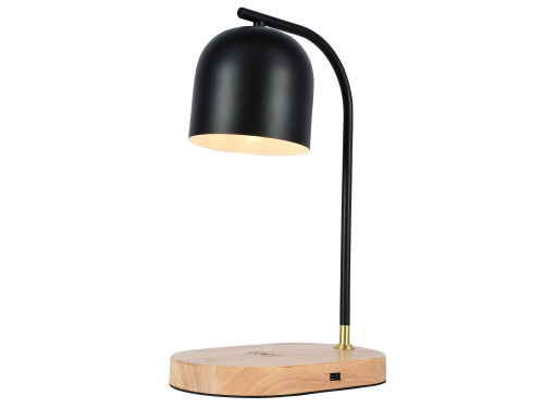 Настольная лампа черная E27 беспроводная зарядка 37см Zortes DESKLIGHT ZRS.1066.01 фото 10