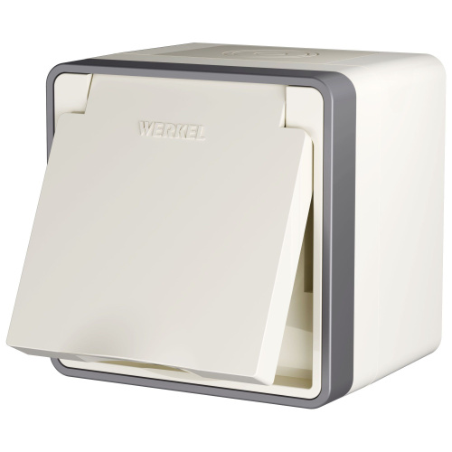 Розетка влагозащ. с зазем. с защит. крышкой и шторками Gallant слоновая кость W5071203 Розетка влагозащ. с зазем. с защит. крышкой и шторками Gallant слоновая кость W5071203