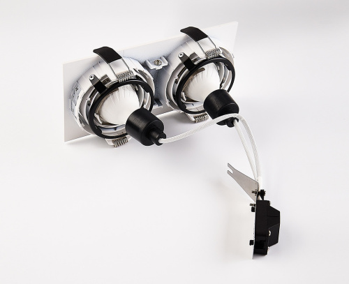 DE-202 white светильник встраиваемый поворотный фото 2