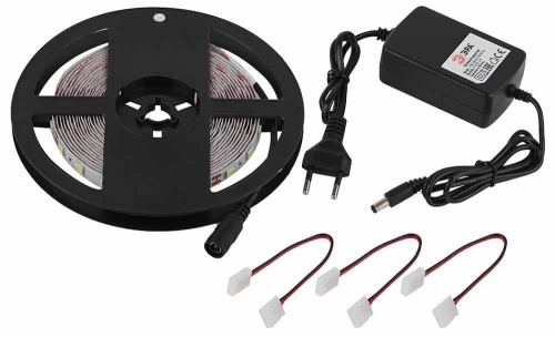 Светодиодная лента ЭРА 14,4W/m 60LED/m 5050SMD холодный белый 5M 5050kit-14,4-60-12-IP20-6500-5m Б0043065 фото 4 Светодиодная лента ЭРА 14,4W/m 60LED/m 5050SMD холодный белый 5M 5050kit-14,4-60-12-IP20-6500-5m Б0043065 фото 4