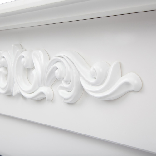 Электрокамин RealFlame Dominica DN белый матовый с очагом Majestic Lux Black фото 6