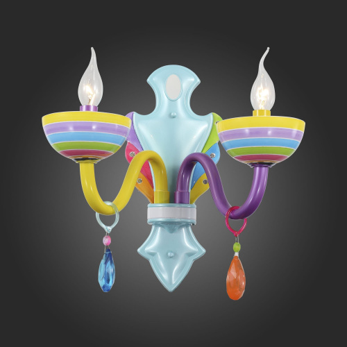 SL672.781.02 Бра ST-Luce Разноцветный/Разноцветный E14 2*40W ORNATO фото 3