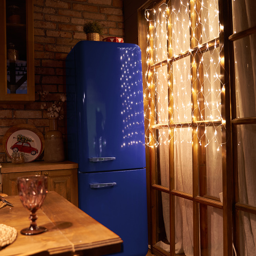 Светодиодная гирлянда Feron CL30 сеть 2х2м + 3м 230V мультиколор, c питанием от сети, прозрачный шнур фото 4