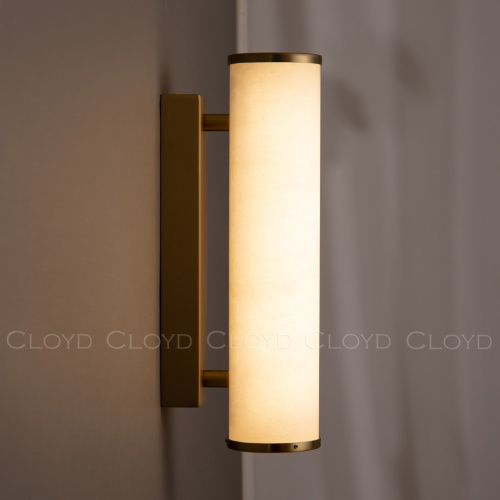 Бра Cloyd LERMONT-A W1 / выс. 30 см - алебастр - латунь (арт.20184) фото 2