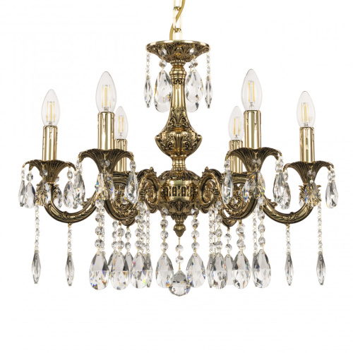 Люстра с хрустальными подвесками AL79101/6/175 A GB Bohemia Ivele Crystal (Богемия Ивеле Кристалл) фото 6