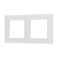 Рамка стеклянная FRM-GLARE-GS-2-WH Arlight 043796