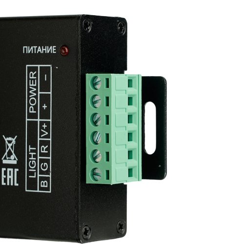 Контроллер для светодиодной ленты с П/У черный, 12-24V, LD55 фото 11