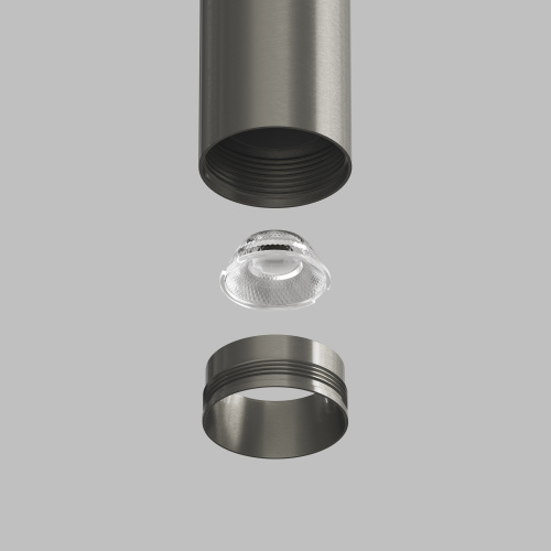 DK5744-DN Светильник для трека SHINE SPOT со светодиодом, D40*H200 кабель 1500мм, 48V DC, 8W, RA?90, 3000K, IP20, темный никель, алюминий фото 2