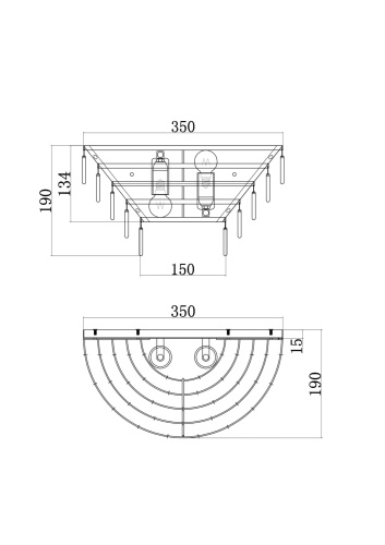 Настенный светильник (бра) Maytoni MOD130WL-02G фото 2 Настенный светильник (бра) Maytoni MOD130WL-02G фото 2