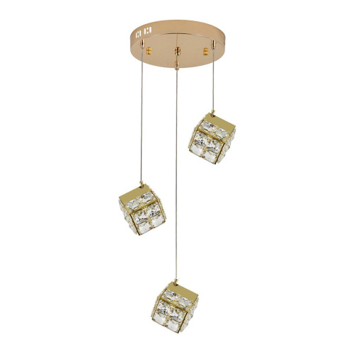 Подвесная светодиодная люстра Indigo Radioso 12048/3P Gold V000134L фото 2