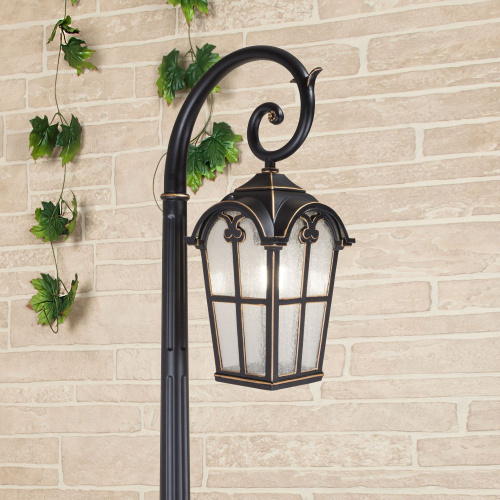 Уличный светильник на столбе Mira F черное золото IP33 GL 1001F фото 4