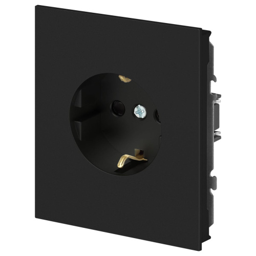 Розетка ЭРА Arktik 16-2102-05 с заземлением 2P+E Schuko со шторками 16А-250В антрацит Б0070428 фото 5