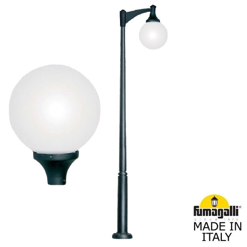 Fumagalli Парковый фонарь FUMAGALLI EKTOR 3000 MIDIPILAR/GLOBE 400 modern 1L G41.365.A10.AYE27