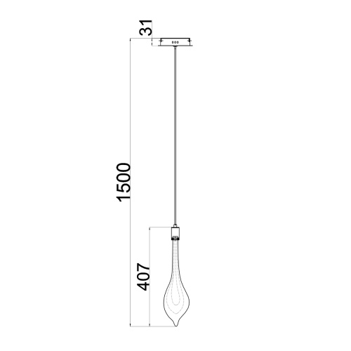 Подвесной светильник P98066-1 antique brass фото 2