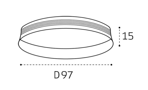 DE-315 gold кольцо для подвесного светильника фото 5