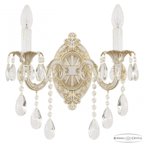Бра с хрустальными подвесками AL7901B10/2/175 B WMG Bohemia Ivele Crystal (Богемия Ивеле Кристалл)