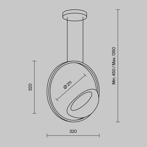 Подвесной светильник Maytoni MOD327PL-L5BS3K фото 2