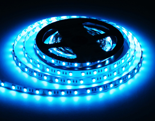 Светодиодная лента 24В 5050 60Led 10Вт/м Цветная RGB+W 3000K IP20 5м фото 14