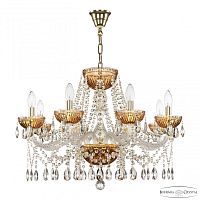 Люстра 5413/8/240 G Amber/M-1G Bohemia Ivele Crystal (Богемия Ивеле Кристалл)