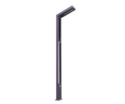09201-F,16(10) Светильник уличный Миле, подсветка розовая