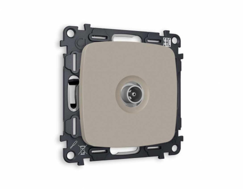 Комплект механизма TV розетки оконечной AMBRELLA VOLT OMEGA Серо-бежевый матовый 50-870 MHz 1dB QUANT (OP3730, VM202) MO373010 Комплект механизма TV розетки оконечной AMBRELLA VOLT OMEGA Серо-бежевый матовый 50-870 MHz 1dB QUANT (OP3730, VM202) MO373010