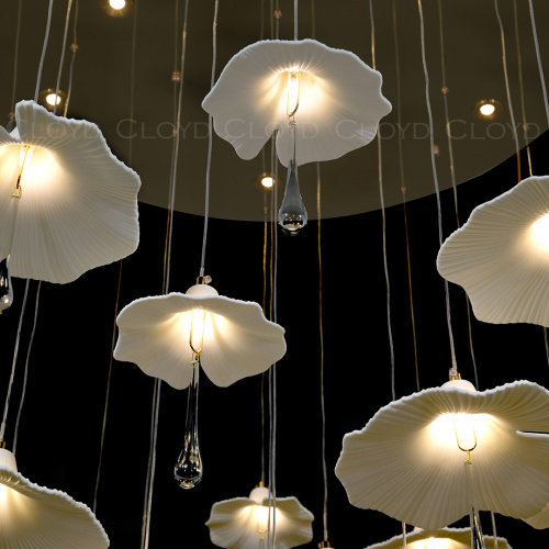 Люстра Cloyd SHANGRILA C33 / выс. 120 см - керамика - золото (арт.11334) фото 2 Люстра Cloyd SHANGRILA C33 / выс. 120 см - керамика - золото (арт.11334) фото 2