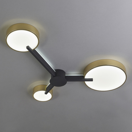 Потолочный светильник Escada 10209/3 LED*68W Gold/Black фото 4