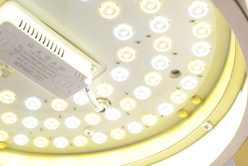 Накладной светильник с подсветкой золото LED 48+15Вт D40см Zortes GERDA ZRS.1097.40 фото 21