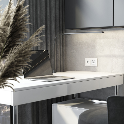 Розетка Ethernet RJ-45 (белый акрил) W1181041 фото 3