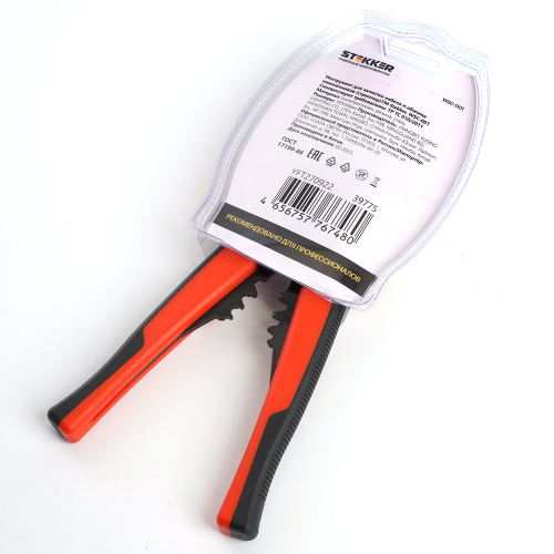 Автоматический многофункциональный инструмент для зачистки кабеля (стриппер) STEKKER, 0,5-6мм, WSC-001 фото 4