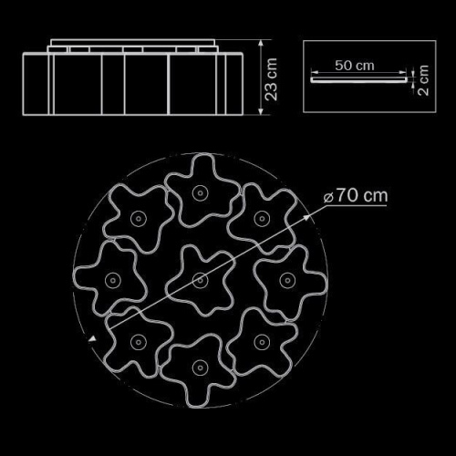 Потолочная люстра Lightstar Nubi 802090 фото 3