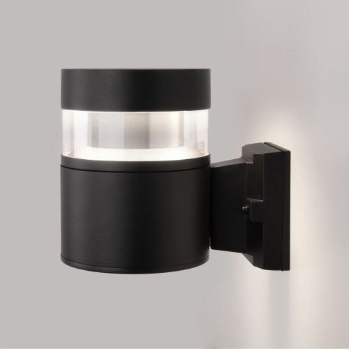 Уличный настенный светодиодный светильник Черный 1530 TECHNO LED  черный фото 2