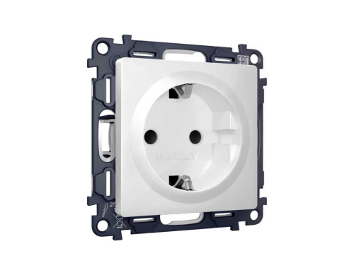 Комплект механизма электрической розетки AMBRELLA VOLT ALFA Белый матовый с/з с шторками QUANT (AP1270, VM141) MA127010 Комплект механизма электрической розетки AMBRELLA VOLT ALFA Белый матовый с/з с шторками QUANT (AP1270, VM141) MA127010