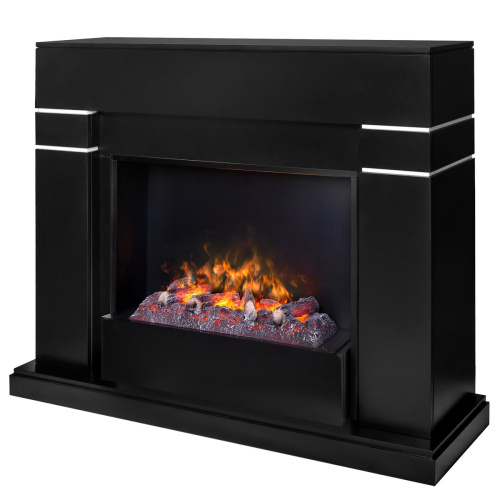 Электрокамин RealFlame Lindelse 26 BL черныйM черный с очагом 3D Cassette 630 фото 2
