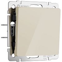 Выключатель одноклавишный (айвори акрил) W1110043