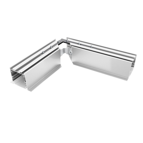 Профиль алюминиевый встраиваемый "Линии света", серебро, CAB255 фото 2