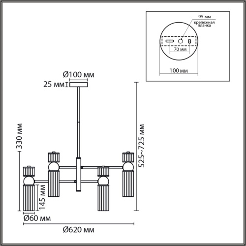 8276/6 MODERNI LN26 162 латунь/прозрачный, металл/стекло Люстра Е14 6*40W 220V DENVER 8276/6 MODERNI LN26 162 латунь/прозрачный, металл/стекло Люстра Е14 6*40W 220V DENVER