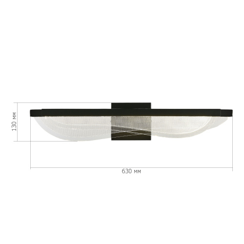 SL6509.401.01 Светильник настенный ST-Luce Черный/Прозрачный LED 1*18W 4000K FESALE фото 2