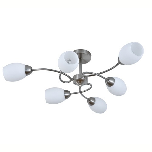 Светильник на штанге 150007/6R E27*60W Satin nickel фото 4