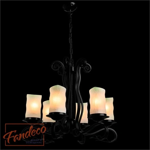 Подвесная люстра Arte Lamp SCROLL A7915LM-6BK фото 2